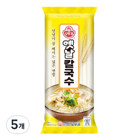 오뚜기 옛날 국수 칼국수, 500g, 5개