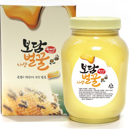 보담 사양 벌꿀, 1개, 2.4kg 소백사