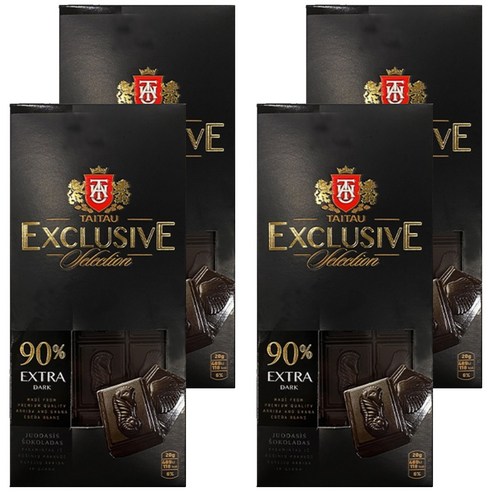 타이타우 익스클루시브 90% 다크초콜릿, 4개, 100g