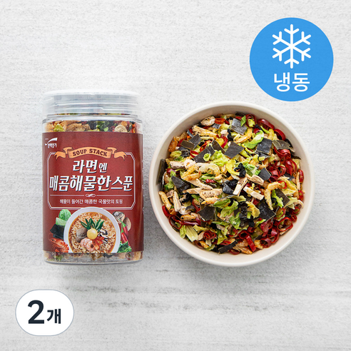 청해명가 라면엔 매콤 해물 한스푼, 70g, 2개