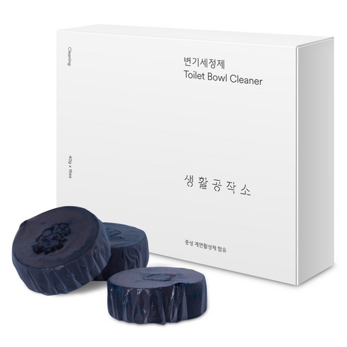 생활공작소 변기 세정제 40g x 16개, 640g, 1개