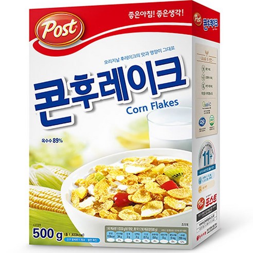 동서 포스트 콘후레이크 500g 식품 > 스낵/간식 스낵/시리얼 시리얼, 1개