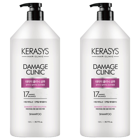케라시스 데미지 클리닉 단백질 샴푸, 1.5L, 2개