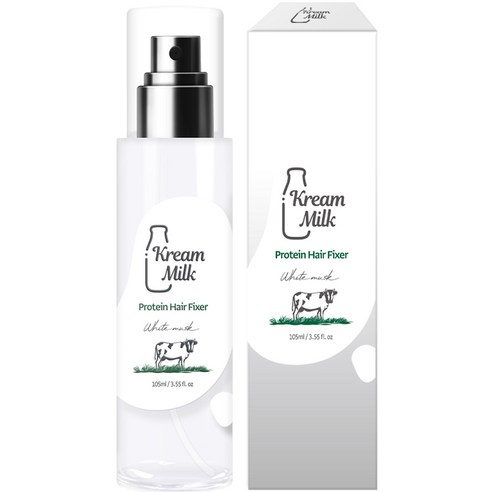 크림밀크 단백질 헤어픽서 화이트머스크향, 1개, 105ml