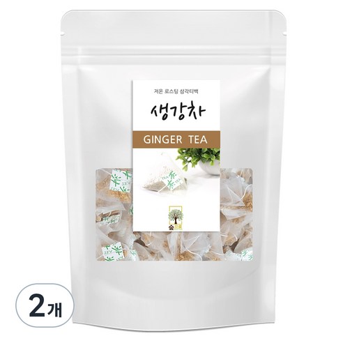숲으로허브 생강차 삼각티백, 1g, 100개입, 2개