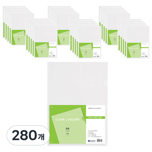 희망사무포인트 이코노믹 고투명 L홀더 eh2007, 280개