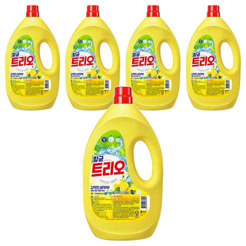 트리오 항균 주방세제, 2kg, 5개