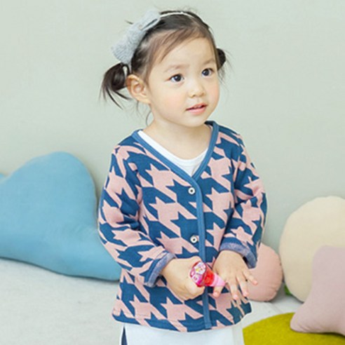 까꿍놀이터 아동용 지도리 가디건