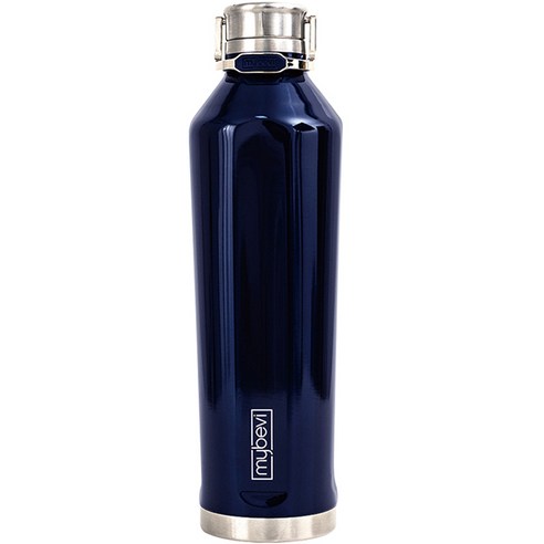 마이베비 콰트로 캔틴 캐리핸들 텀블러, 740ml, 메탈블루