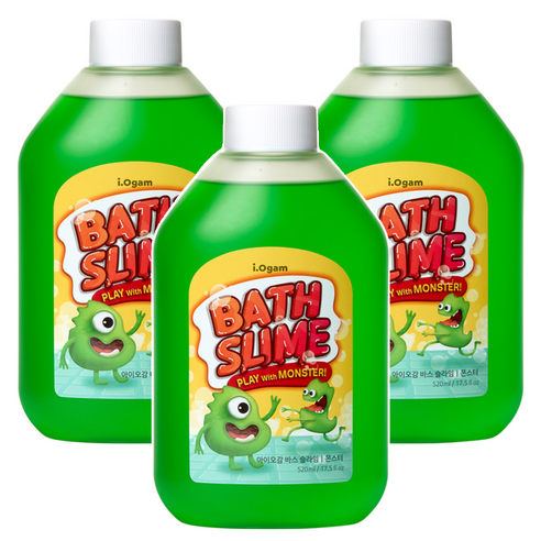 아이배냇 유아용 바스슬라임 몬스터 바디클렌저, 520ml, 3개