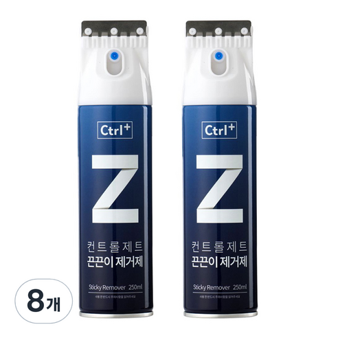 컨트롤제트 끈끈이 제거제 250ml, 8개