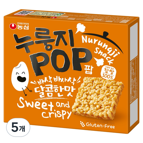 농심 누룽지팝, 5개, 142g