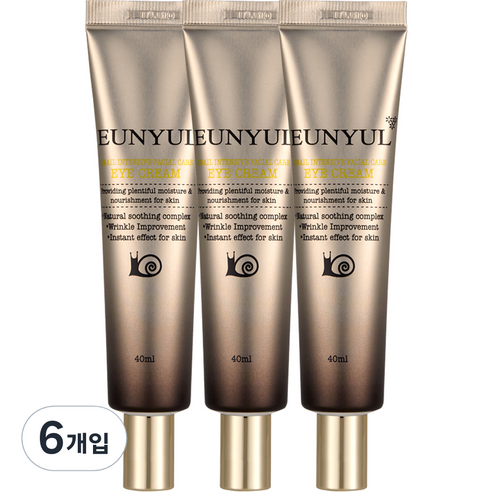 은율 달팽이 인텐시브 페이셜 케어 아이크림, 40ml, 6개입