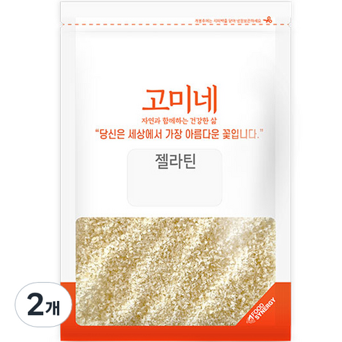고미네 젤라틴 250B, 300g, 2개