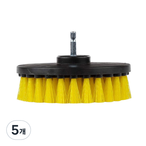 모나코올리브 파워클린 전동드릴 탭브러쉬, 혼합색상, 5개
