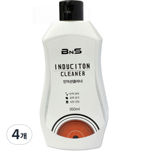 BNS 인덕션 하이라이트 주방기기 세정 보호 코팅 광택 클리너, 4개, 350ml