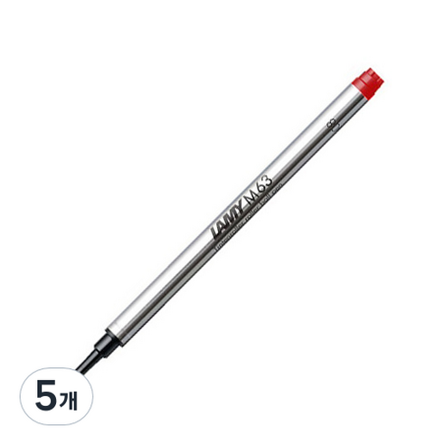 LAMY 캡있는 수성펜용 리필심 1.0mm, 레드, 5개