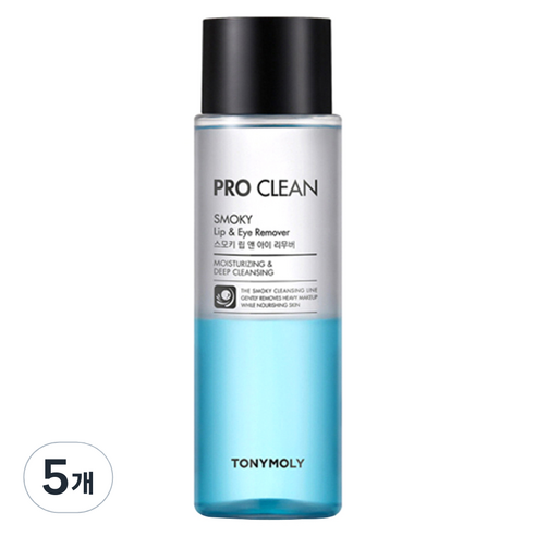 토니모리 프로 클린 스모키 립앤아이 리무버, 100ml, 5개