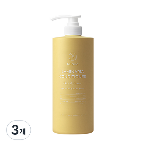 라페름 라미나리아 컨디셔너 페어 앤 프리지아, 3개, 1000ml