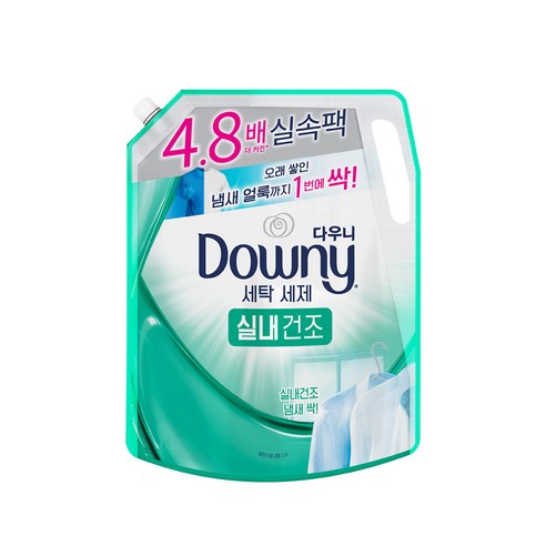 다우니 프리미엄 세탁세제 액체형 실내건조 리필, 2.2L, 1개