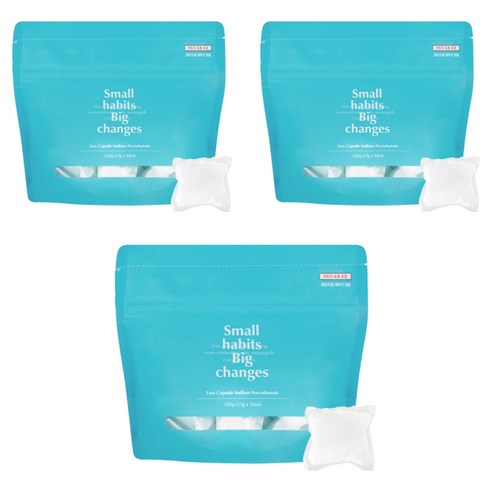 소소이지 이지 캡슐 과탄산소다 표백제, 325g, 3개