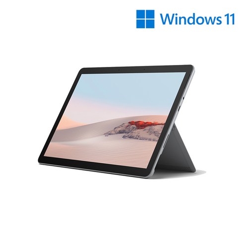마이크로소프트 서피스고2 플래티넘 노트북 STQ-00009-G (Intel Pentium Gold 26.67cm WIN10 Home S) + 탐탁 파우치, 윈도우 포함, 128GB, 8GB
