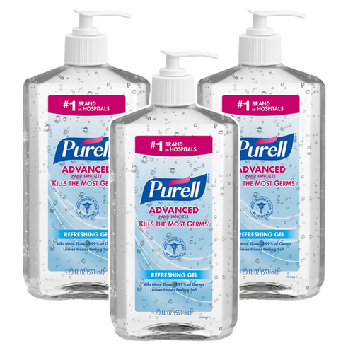 퓨렐 손소독제, 591ml, 3개