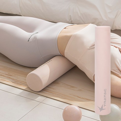 트라택 EVA 슬림핏 폼롤러, 샌드핑크, 1개