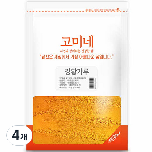 고미네 강황가루, 300g, 4개