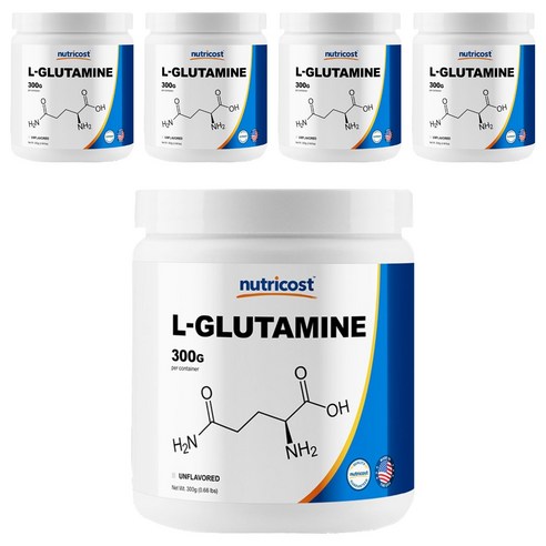 뉴트리코스트 L 글루타민, 300g, 5개