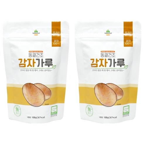 산마을 동결건조 감자가루, 100g, 2개