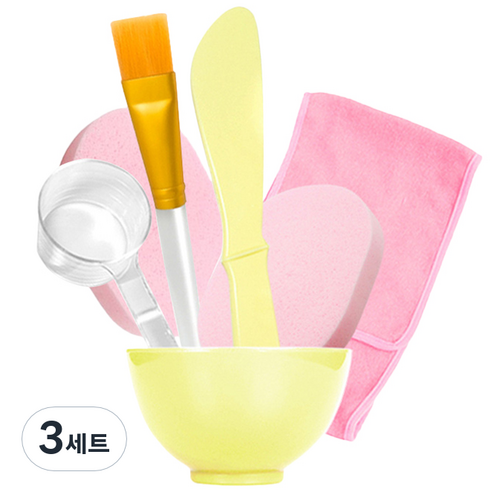 메디플라워 팩도구 6종세트, 혼합색상, 3세트