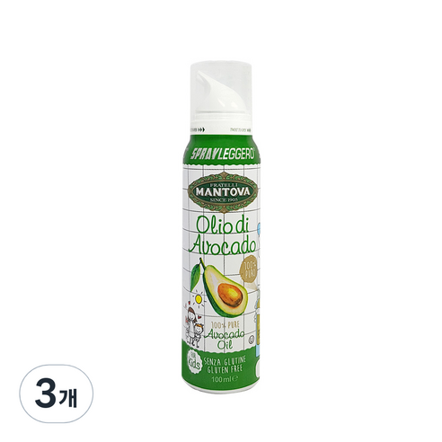 만토바 키즈 오일 스프레이 100ml, 3개, 아보카도