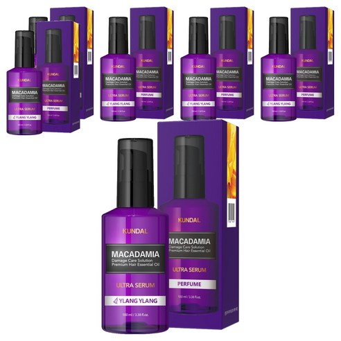 쿤달 마카다미아 울트라 헤어 세럼 일랑일랑향, 100ml, 6개