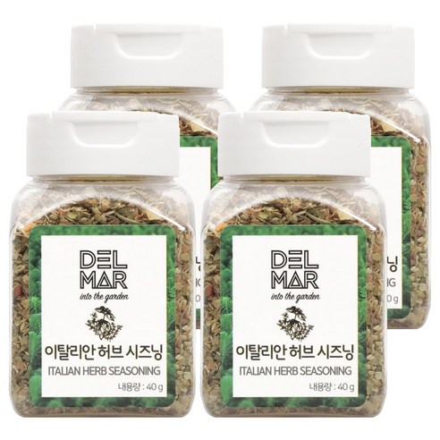 딜리셔스마켓 이탈리안 허브 시즈닝 향신료 소형, 40g, 4개