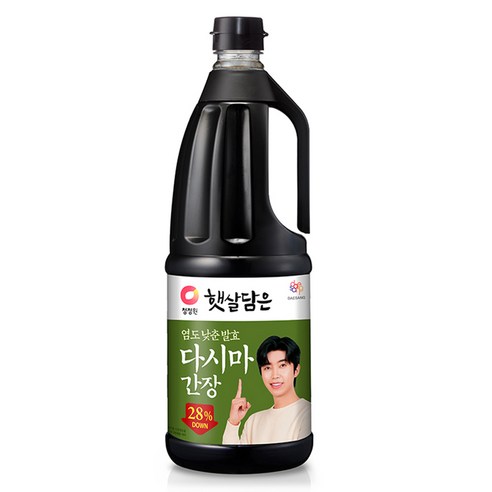 청정원 햇살담은 염도낮춘 발효다시마 간장, 1.7L, 1개 진간장