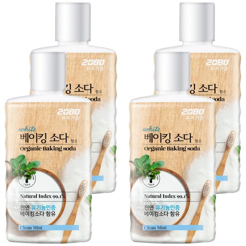 2080퓨어 베이킹소다 가글, 750ml, 4개