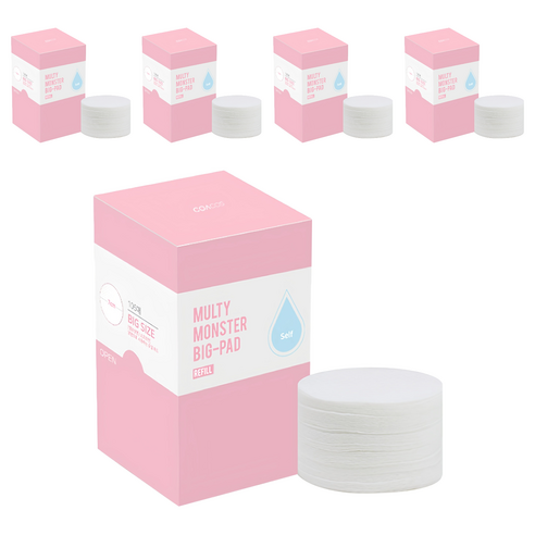 코아코스 멀티 몬스터 빅 패드 리필 화장솜, 105개입, 5개