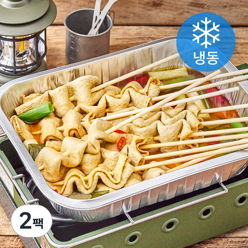 프레시지 캠핑포차 꼬치 어묵탕 2~3인분 (냉동), 575g, 2팩