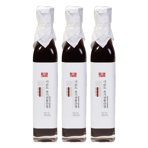 기순도전통장 유기전통간장, 3개, 250ml