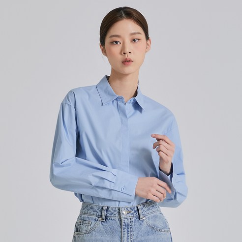 미쏘 여성용 크롭 셔츠