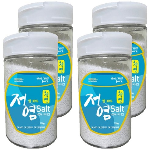 화홍유록 천연 쌀 30% 저염소금, 120g, 4개