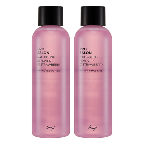 더페이스샵 프로 살롱 네일 리무버 01스트로베리, 500ml, 2개