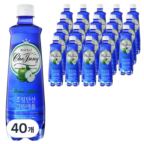 일화 초정탄산 그린애플, 500ml, 40개