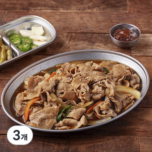 프레시지 기사식당 돼지불고기 2인분, 501g, 3개
