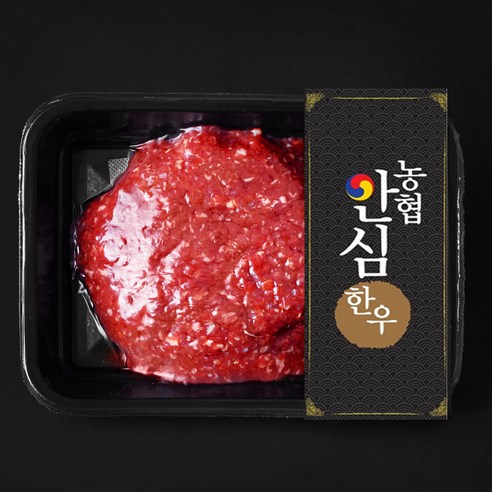 농협안심한우 1등급 다짐육 (냉장), 300g, 1팩 
축산/계란