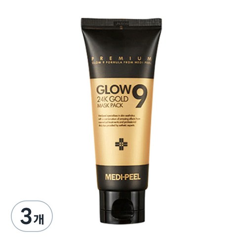 메디필 글로우9 24K 골드 마스크팩 100ml, 3개