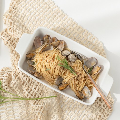 집에서 맛있는 구운 요리와 디저트를 만드는 데 필수적인 쓰임 마일드 화이트 직사각 그라탕기