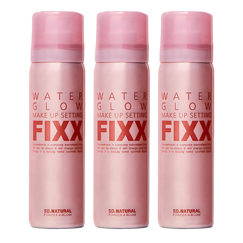 쏘내추럴 워터 글로우 메이크업 세팅 픽서, 75ml, 3개