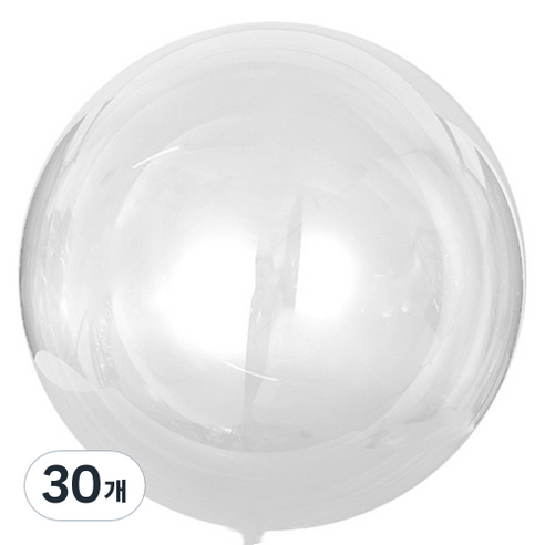 이모쿠비 투명 버블 풍선 PVC 클리어 90cm, 30개